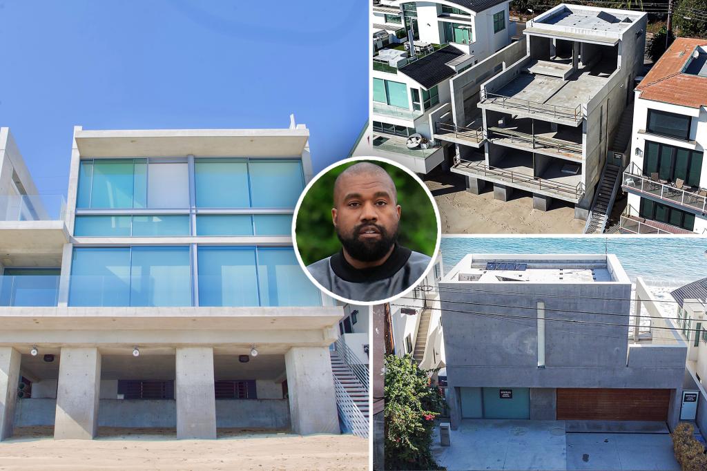 Kanye West's ramshackle Malibu home finally goes under contract after a $14 million price cut

